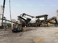 Pabrik Penghancur Granit Mobile 60 TPH dengan Jaw Crusher, Cone Crusher, dan Screen
