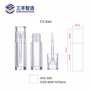 Envase vacío para brillo labial de 3 ml, mini contenedor con logo personalizado, tubo para brillo labial y embalaje. - Product Image 3