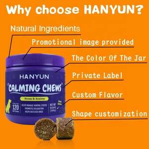 Logo personnalisé nourriture pour animaux de compagnie nutrition os doux forme chat calmant collations nourriture douce à mâcher calme et détendre supplément pour animaux de compagnie - Product Image 3