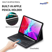 Clavier de tablette en cuir ultra-fin avec pavé tactile USB-C sans fil et rétroéclairage RGB du fabricant, garantie 12 mois pour tous les iPad 063-092