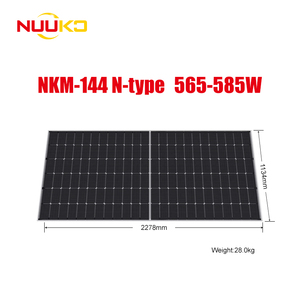 แผงโซลาร์เซลล์ Nuuko 585W N-Type Topcon แบบโมโนสองหน้า ขนาด 182 มม. แบบ Half Cut Cell กำลังไฟ 570/575/580/590 วัตต์ พร้อมกรอบอะลูมิเนียม - Product Image 6