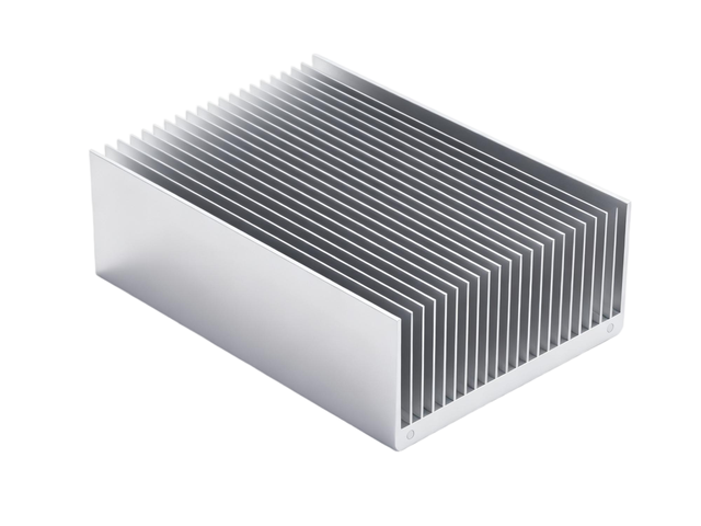 Aluminum Profile Heat Sink 6063 Alloy 6000 Series High Thermal Conductivity Anodized Finish for Electronic Devices