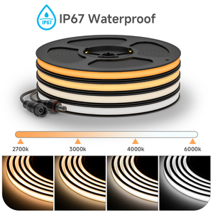 Btf chiếu sáng màu đen Silicone bao phủ DC12V 24V 320LED Dimmable IP67 fcob không thấm nước <span class=keywords><strong>LED</strong></span> Strip ánh sáng cho ngoài trời - Product Image 4