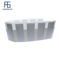 Label Stiker RFID UHF Fleksibel yang Dapat Dicetak di Atas Logam, Pasif EPC Gen2 ISO18000-6C MR6-P untuk Manajemen Aset Logam