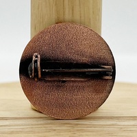 Époxy cuivre antique pour insigne d'épinglette Logo imprimé personnalisé bouton en métal de sécurité en gros pour vêtements broche de poitrine de mode