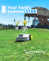 BestMow T100 Meilleure tondeuse à gazon Dernière génération avec assistance CPU et IA Vision RTK Connectée à l'application Se recharge automatiquement Fait un coupe-parfait