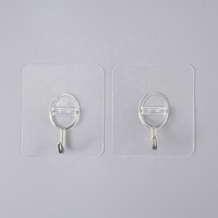 Crochets transparents anti-dommages en acier inoxydable antirouille pour dortoir, appartement, pince multifonctionnelle pour cordon de guirlande de Noël