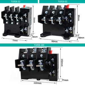 Relé Térmico de Sobrecarga Trifásico Tengen Tgr36 32 63 160a 380v, Montaje en Panel, Terminal de Tornillo - Product Image 2