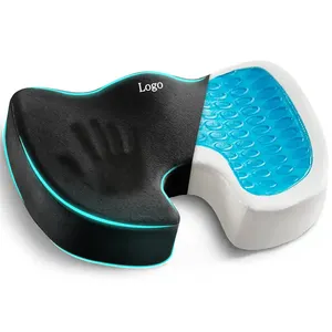 Ergonomics Coccyx Office Chair Pad Orthopedic Custom Memory Foam Gel Car Seat Cushions