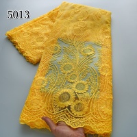 5013 Tela de encaje de tul al por mayor color café, encaje nigeriano, encaje francés africano bordado, telas en oferta para vestidos de novia