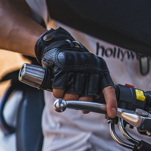 Accessoires pour moto, gants de moto à demi-doigts - Équipement de protection ventilé pour pilote unisexe - Product Image 6