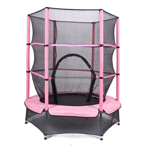 Trampoline pour enfants avec cadre en acier galvanisé |   Enclos surélevé pour usage intérieur unisexe, certifié EN71 |   De 2 à 12 ans - Product Image 4
