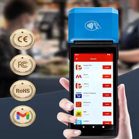 Terminal de paiement mobile intelligent avec logo personnalisable, mini terminal de paiement pour hôtel, appareil de paiement portable de 5 pouces, terminal de paiement Android