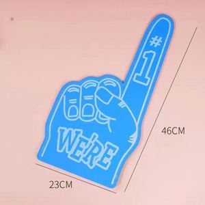 Guantes con Logotipo de Diseño Personalizado, Grandes, para Promociones, Fiestas, Estadios, Animación, Dedos de Espuma Multicolores - Product Image 5