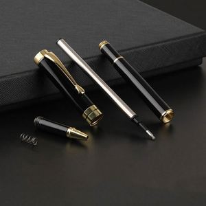 Stylo à bille en métal personnalisé de luxe, cadeau promotionnel haut de gamme, avec logo gravé au laser, encre noire, pointe de 0,5 mm - Product Image 3