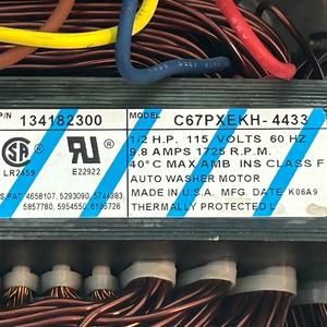 Motor de Accionamiento para Lavadora WLP 134182300, 115V 60Hz 1/2HP 9.8A, Pieza Eléctrica de Acero Resistente - Product Image 2