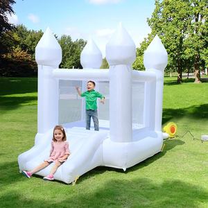 Terrain de jeu intérieur Soft Play Mini 6ft White 8x8ft <span class=keywords><strong>Jumpy</strong></span> Wedding Bouncy Castle Gonflable Moonwalk Toddler Bounce House - Product Image 3
