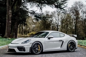 Kit Carrozzeria GT4 per <span class=keywords><strong>Porsche</strong></span> <span class=keywords><strong>718</strong></span> 982 Cayman Boxster 2016+ con Paraurti Anteriore, Diffusore e Spoiler - Product Image 3