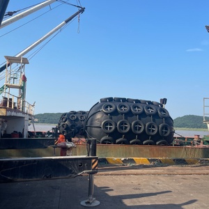 High Performance <b>Floating</b> Pneumatic Rubber Fender 80 50kpa Tire Net Chain Low Price Marine Supplies for Boats Natural Rubber - Product Image 3