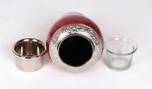 Urna Funeraria Pequeña de Estilo Americano en Color Blanco Perla para Cenizas de Adultos, Urna Conmemorativa de Latón y Aluminio para Guardar Recuerdos - Product Image 4