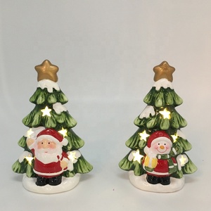 Gran oferta y nuevo producto, decoración navideña, colgante de hierro, cerámica, Papá Noel/nieve/ciervo, en forma de bola, marchitamiento LED OEM y ODM - Product Image 3