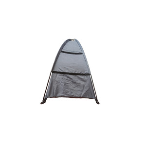 Estante para zapatos para acampar al aire libre, carpa plegable de 128x55x75cm, armario de almacenamiento con 9 compartimentos, gris, marrón, tres capas, resistente al agua - Product Image 3
