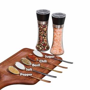 Hot 100ml 150ml <b>200ml</b> Disposable Glass Pepper Mill, Grinder Cap Glass Spice <b>Bottle</b> - Product Image 4