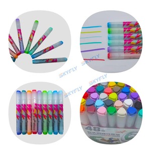 <span class=keywords><strong>Bon</strong></span> Prix Populaire Coloré Non Toxique Tête Souple Aquarelle Stylo Couleurs Personnalisées Couleur Marqueur Stylo Ensemble Art Marqueur Peinture Cadeau - Product Image 2
