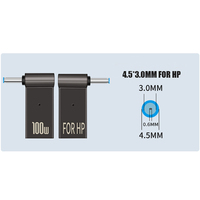 DC 3,5*1,35mm Stecker auf Typ C Buchse DC Power Charger Adapter Konverter Anschluss für Laptop/Tablet