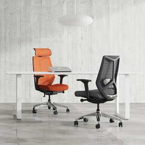 Sedia da Ufficio Ergonomica Moderna con Schienale Alto in Rete, Girevole e Regolabile, con Supporto Lombare per Casa e Ufficio - Product Image 3