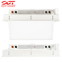 150W Motorisiertes Klapp-LED-Softlight 600 LEDs 3200-5600K CRI95 DMX512 0-90° Neigbare Einbauplatte für TV-Studio Live-Stream-Raum