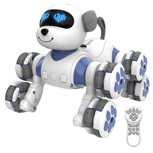 Stunt Electric Plastic RC <strong>Dog</strong> Car with 8 Wheels <strong>App</strong>-<strong>Controlled</strong> Remote 50m Range-Acrobatics Mechanical <strong>Dog</strong> <strong>Toy</strong> - Product Image 1