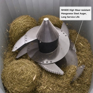 Nouveau mélangeur vertical TMR Hinda de 12 m³ pour l'élevage de moutons/bovins, remorque à ensilage, entraînement par prise de force, haute productivité - Product Image 5