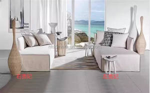 जापानी आधुनिक सरल कपास और लिनन सोफा - Product Image 4