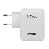 Adaptateur USB universel portable intelligent à 4 ports 5V 3.1A pour la maison et les téléphones