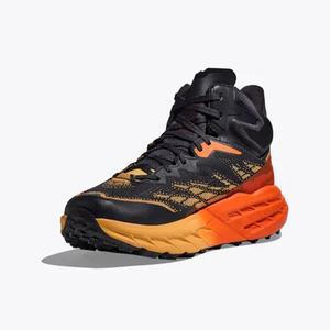 Outdoor Mountain Trail Running Shoes Breathable Knit Mesh <b>Black</b> Red Optional Anti Slip Wear Resistant Hiking Athletic Footwear - Product Image 4