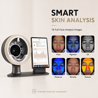 Machine d'analyse de la peau par IA 2-en-1, analyseur de cheveux et de cuir chevelu, scanner facial 20MP, écran HD 15,6 pouces pour salon de beauté