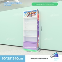 Étagères métalliques pour magasins de jeux, vitrines d'exposition pour boîtes mystères, modèles de jouets en îlot, figurines tendance, présentoirs de jouets