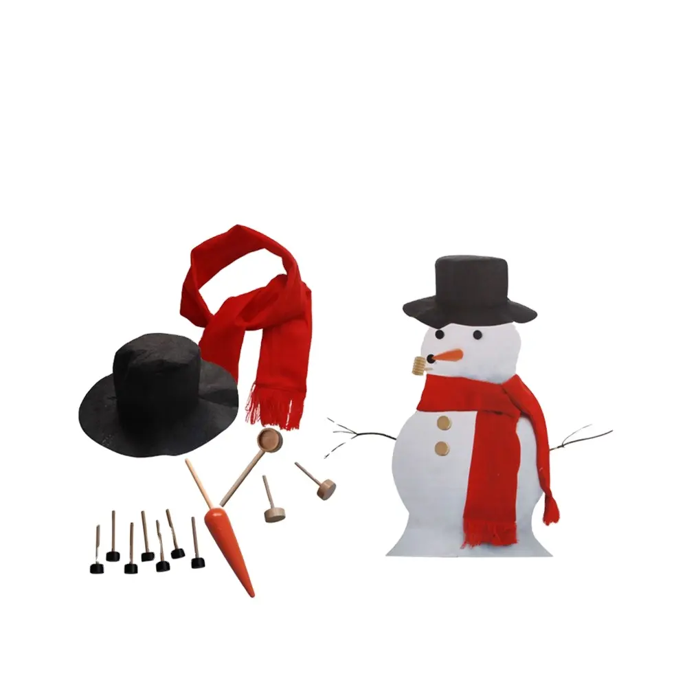 Build DIY Christmas Snowman Kit Of Craft Activity For Kids