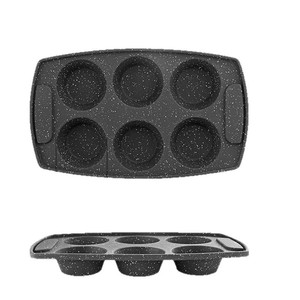 Moule à gâteau rond en silicone à 6 cavités, résistant à la chaleur, pour la cuisson à la maison, cuisine, bricolage - Product Image 4