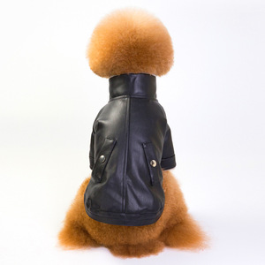 Hot Sales Waterproof <span class=keywords><strong>Leather</strong></span> <span class=keywords><strong>Dog</strong></span> Winter Clothes Plush Forro Jaqueta Macia e Confortável <span class=keywords><strong>Dog</strong></span> Coat - Product Image 2