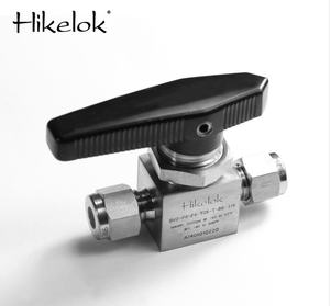 Hikelok 3 4 5 6 7 الطريق الكرة صمام 316 الفولاذ المقاوم للصدأ PTFE مقعد الإناث الذكور ISO BSPP 1/2 في 3/4 بوصة صمامات كروية - Product Image 2