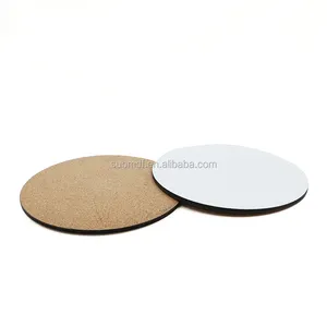 Circle 20cm Table Decoration Cork MDF Placemats Sublimation