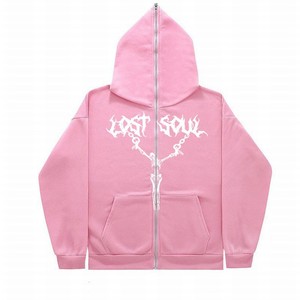 เสื้อฮู้ดสีน้ำตาลแบบยูนิเซ็กส์ ผ้าฝ้ายฟลีซ สไตล์ลำลอง สตรีทแวร์ พิมพ์ลายตัวอักษร โลโก้ด้านหน้า ทรงโอเวอร์ไซส์ เหมาะสำหรับใส่ในฤดูหนาว - Product Image 4