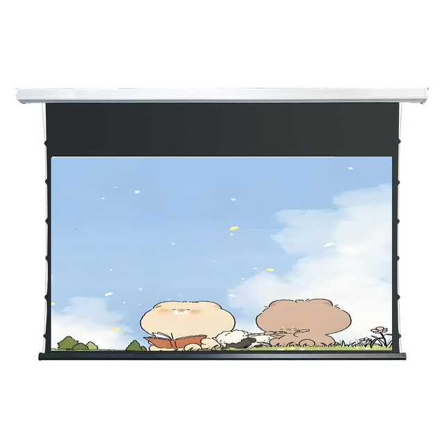 Electric 16:9 Projector Screen with Remote Control for Home Theater Wall/Ceiling Mount ALR Fabric