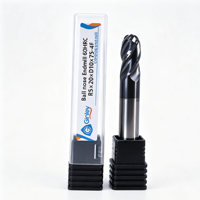 Fraise à bout sphérique en carbure, 2/4 cannelures, revêtement HRC55 HRC58, outil à longue portée pour fraisage de profilés en acier inoxydable, OEM