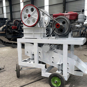 Small Portable Sand Maker <b>Aggregate</b> Quarry Stone Crushing Mobile Jaw Crusher Machine With Diesel Engine - Product Image 4