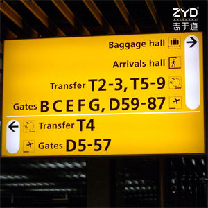 Servicio Profesional OEM para Señalización de Ubicación de Oficinas de Reclamación de Objetos y Estaciones de Policía, Señales Metálicas Direccional, Sistema de Señalización para Aeropuertos - Product Image 6