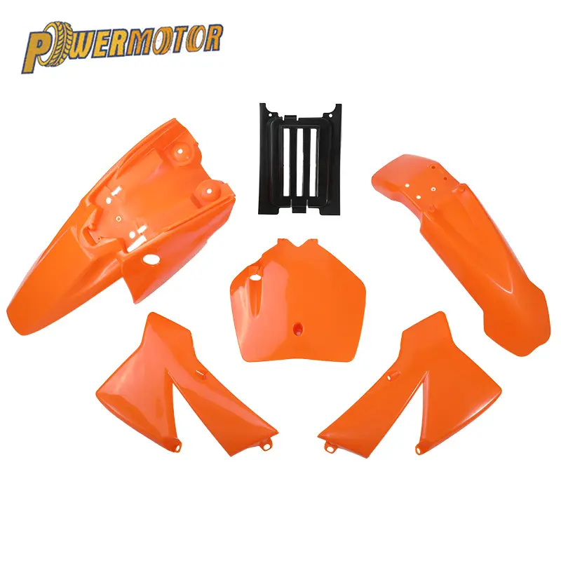 Kit Fender bodi plastik 3 warna, untuk SX 50CC 50 50SX 50 Mini Adventure Junior 2003-2008 Pit Bike tanah