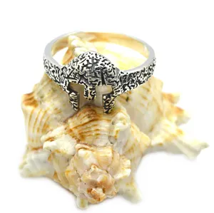 Fashion Silver ring Gothic Skull 925 Sterling silver Men's Biker Ring pure silver biker ring
